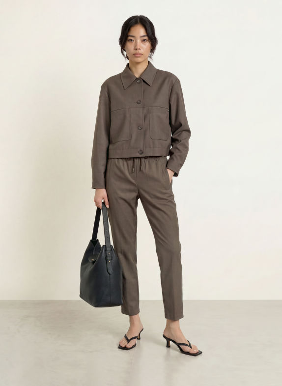 CINQUE Kastenjacke CILEDO TAUPE