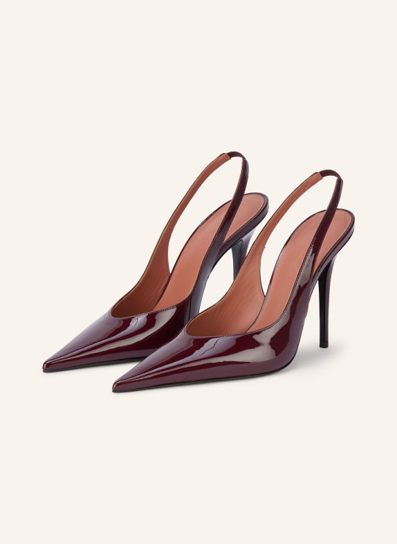 AMINA MUADDI Sling-pumps ANOK MØRKERØD