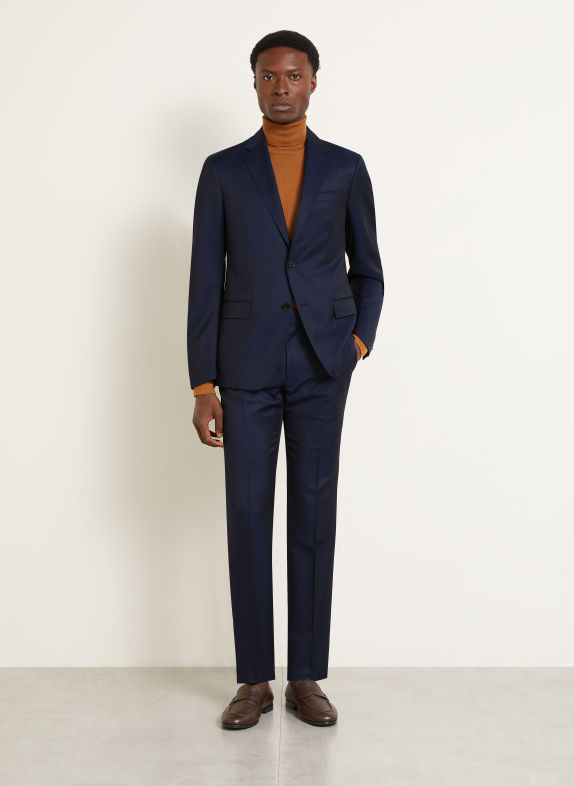 ZEGNA Oblek Extra Slim Fit TMAVĚ MODRÁ