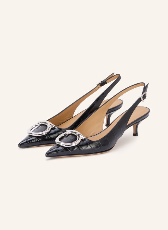FERRAGAMO Slingbacks SARA NOIR / OR