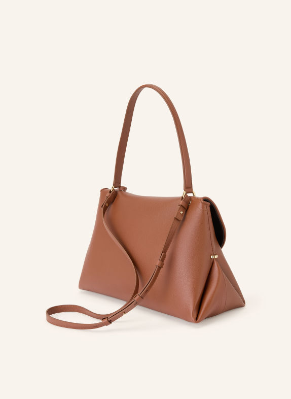FERRAGAMO SOFIA LARGE Shoulder bag BROWN / GOLD
