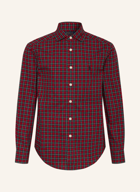 POLO RALPH LAUREN Shirt DARK RED / GREEN / BLUE