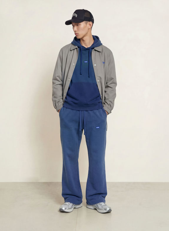 HUGO Sweat à capuche NEMINHOOD BLEU FONCÉ