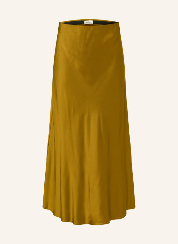 ottod'ame CHIARA Satin Skirt OLIVE
