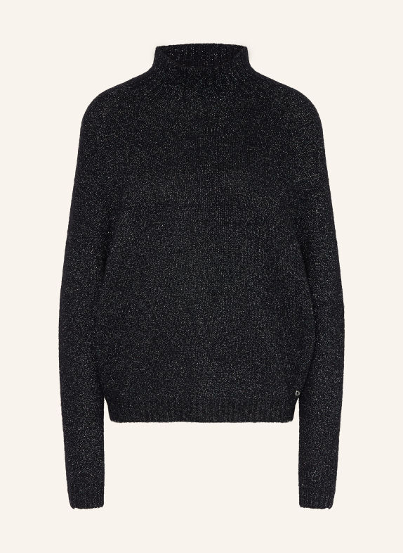 ottod'ame Sweater with glitter yarn BLACK