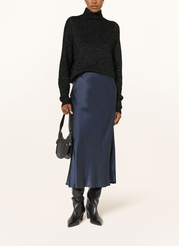 ottod'ame Pullover mit Glitzergarn SCHWARZ