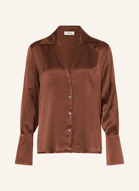 ottod'ame Satin Blouse BROWN