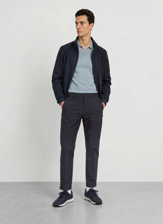 BOSS Golfhose GOC RANK Regular Fit DUNKELBLAU