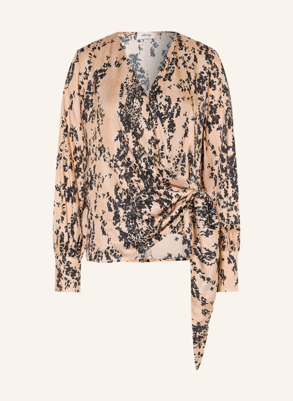 ottod'ame Wickelbluse BEIGE / SCHWARZ