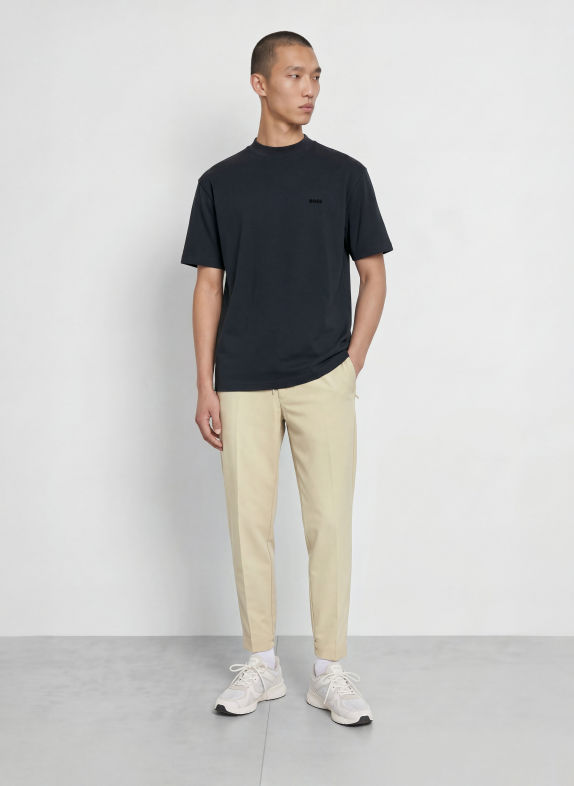 BOSS Tricou NETWORK ALBASTRU ÎNCHIS