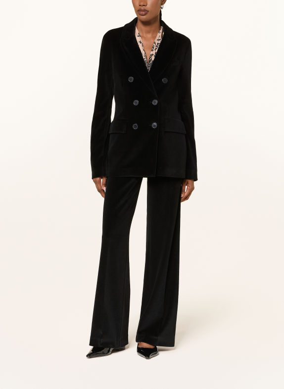 ottod'ame Fluwelen blazer DELIA ZWART