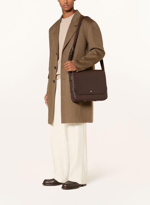 MONTBLANC SARTORIAL Crossbody Bag DARK BROWN / SILVER