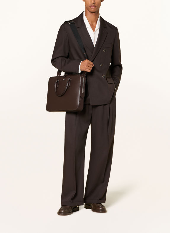 MONTBLANC Laptoptas SARTORIAL MARRON FONCÉ / ZILVER