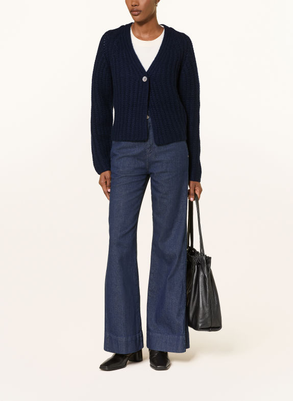 HEMISPHERE Cashmere Cardigan DARK BLUE