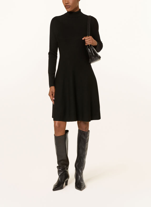HEMISPHERE Strickkleid SCHWARZ