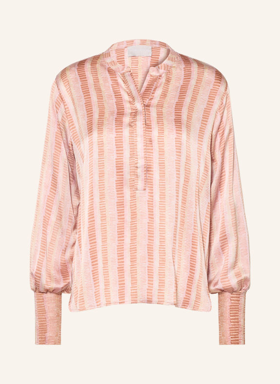 HEMISPHERE Blusenshirt FANELI mit Seide ROSÉ / BEIGE