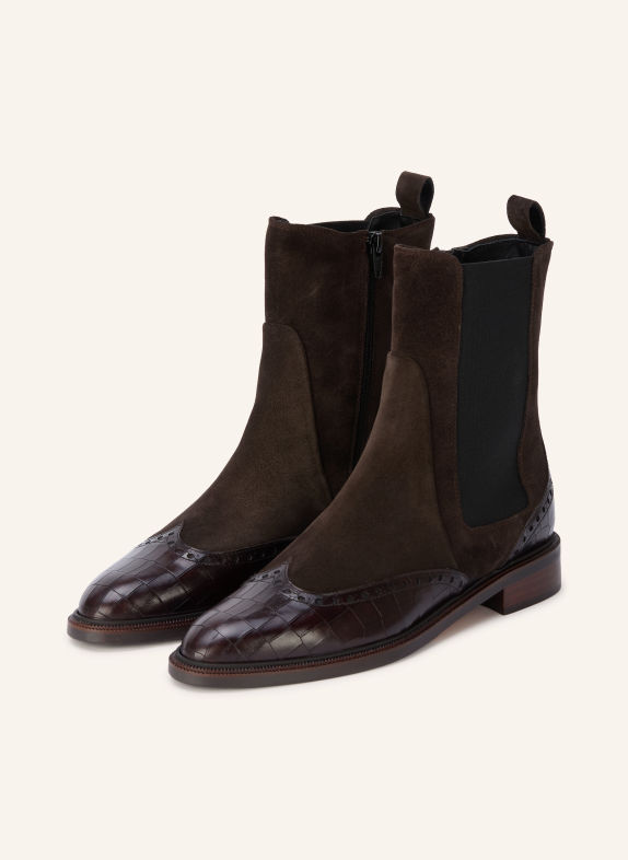 Pertini Chelsea boots MARRON FONCÉ