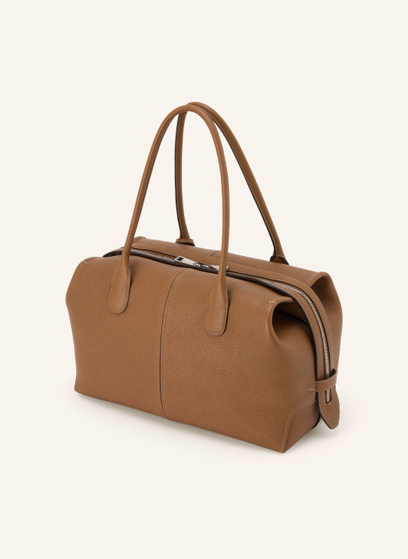 TOD'S BAULETTO SMALL Crossbody Bag BROWN / SILVER