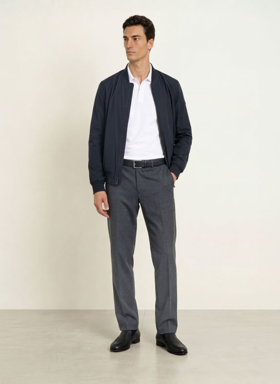 CINQUE Pantalon CILAZO coupe classique BLEU FONCÉ