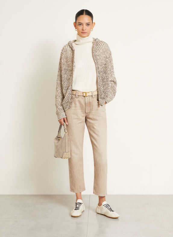 TOD'S Schoudertas TAUPE / GOUD