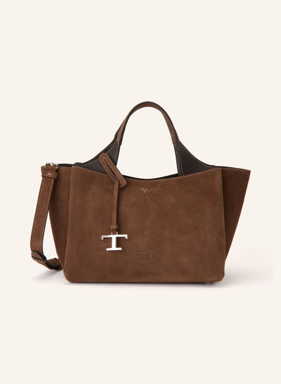 TOD'S Handtas BRUIN / ZILVER