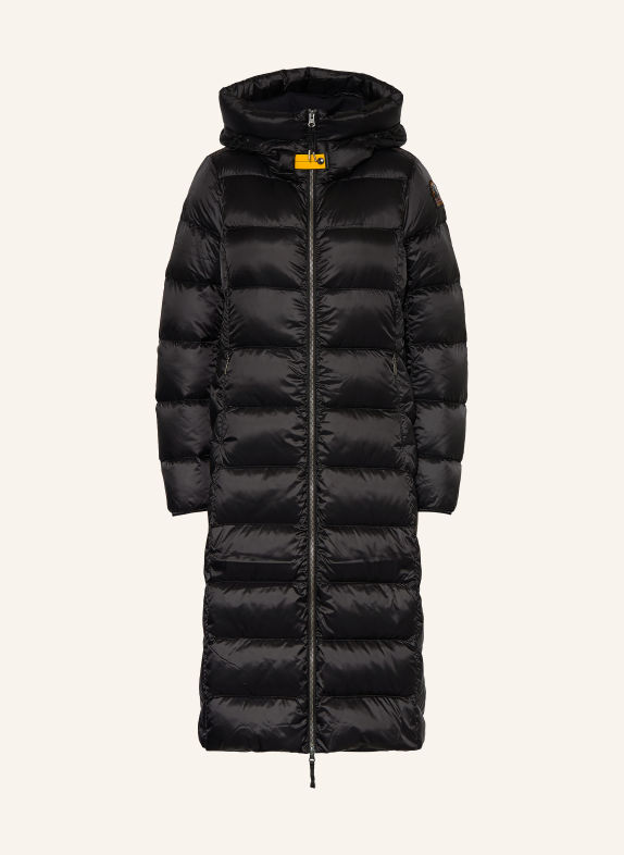 PARAJUMPERS Péřový kabát LEAH ČERNÁ