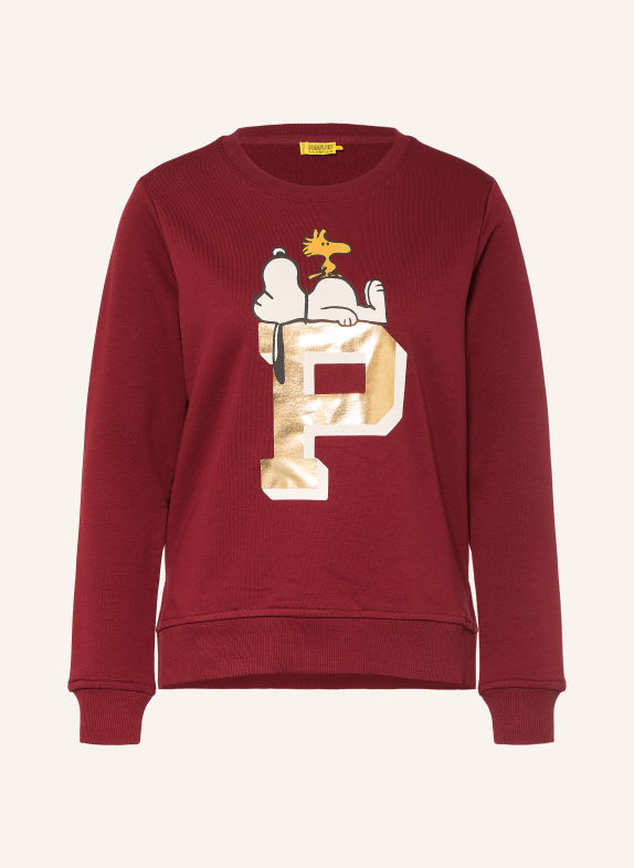 CODELLO Sweatshirt DARK RED / GOLD / ECRU
