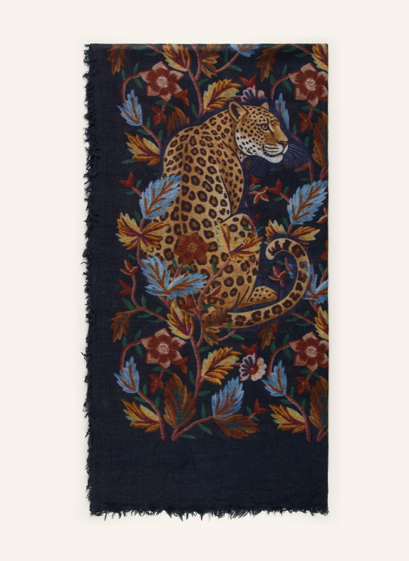 CODELLO Scarves DARK BLUE / BROWN / LIGHT BLUE