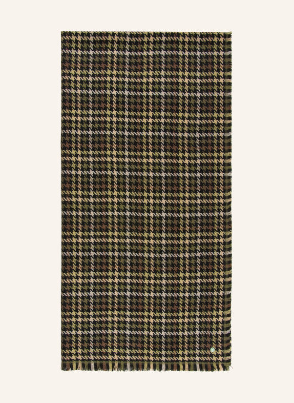 CODELLO Schal KHAKI / BRAUN / SCHWARZ