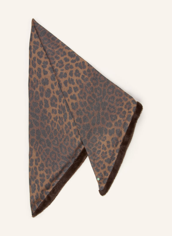 CODELLO Driehoekssjaal MARRON FONCÉ