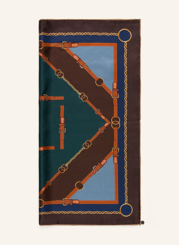 CODELLO Foulard en soie GROEN / MARRON / BLEU GRIS