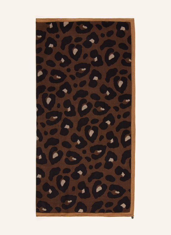 CODELLO Halsdoek MARRON FONCÉ / CRÈME / ZWART