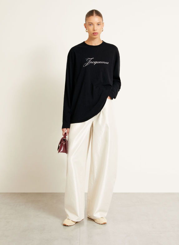 JACQUEMUS Long-sleeve shirt LE T-Shirt MONTAIGNE BLACK