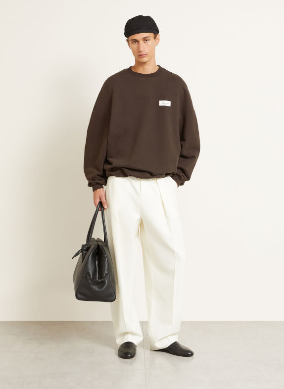 JACQUEMUS Sweatshirt LE SWEATSHIRT MONTAIGNE DUNKELBRAUN