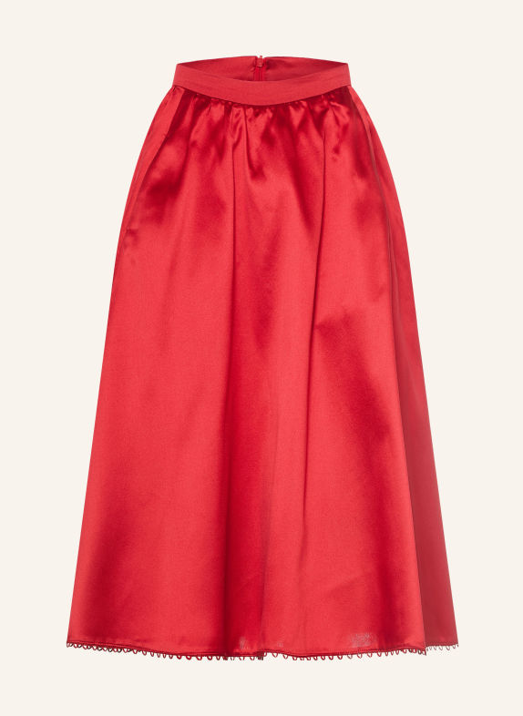 KINGA MATHE Satijnen rok ROOD