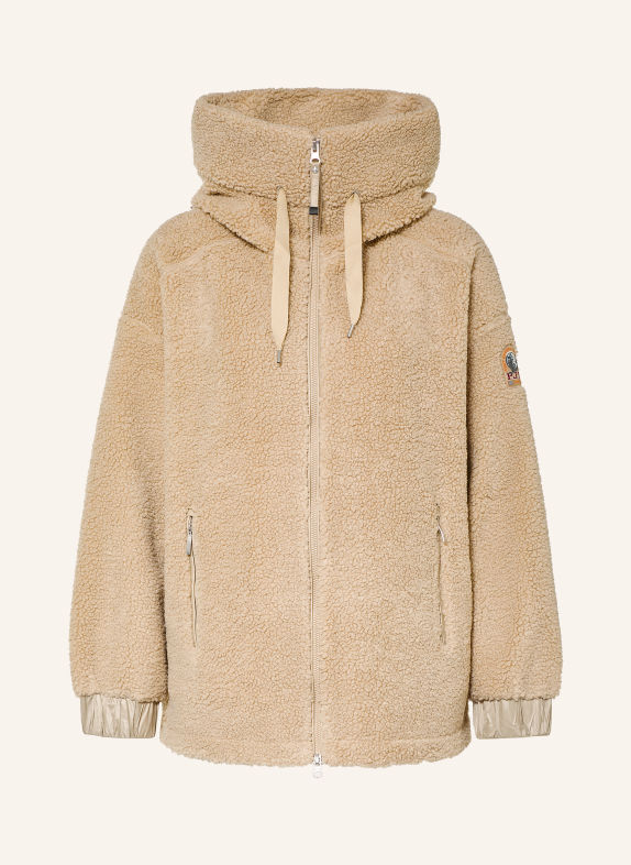 PARAJUMPERS Kurtka z futerka pluszowego NOELLE BEŻOWY
