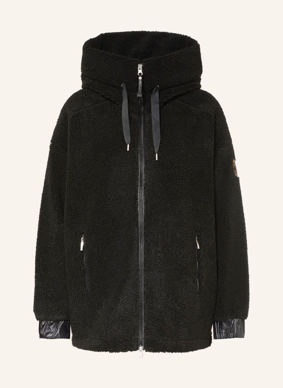 PARAJUMPERS Kurtka z futerka pluszowego NOELLE CZARNY