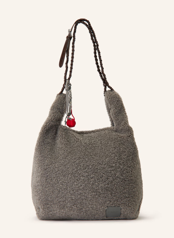 SEIDENFELT Shoppers SKJERN GRIJS / MARRON FONCÉ