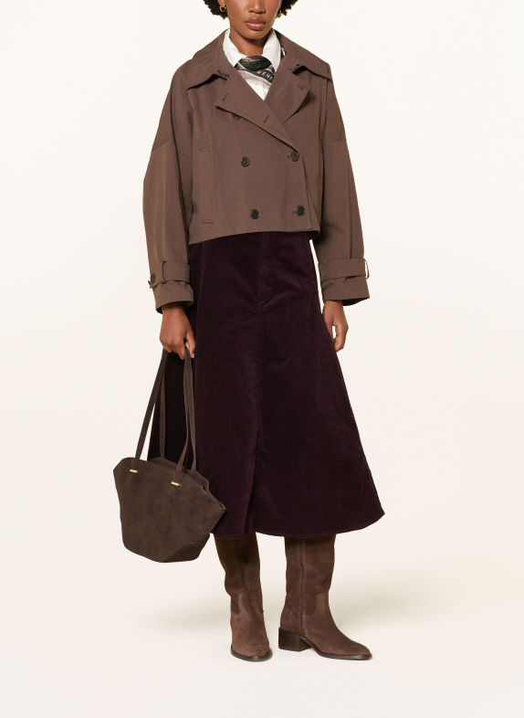 SEIDENFELT Shopper RENA DUNKELBRAUN