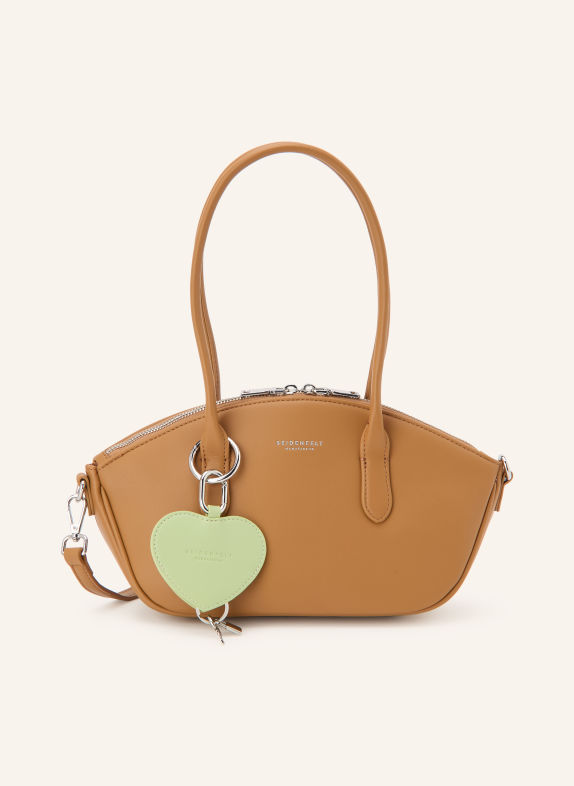 SEIDENFELT Umhängetasche LIETO CAMEL