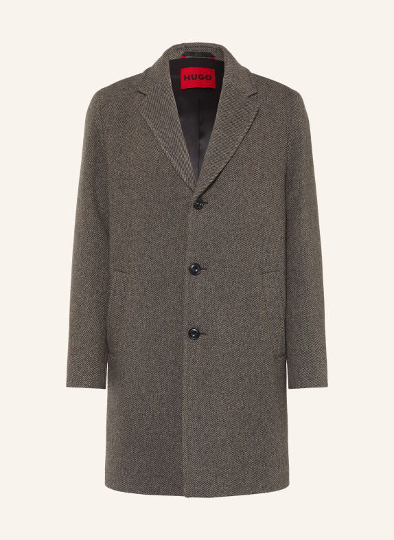 HUGO MALTE Coat BEIGE / BLACK