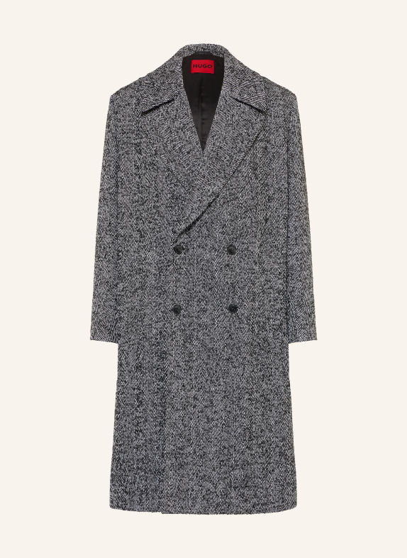 HUGO MILAS Coat BLACK / WHITE