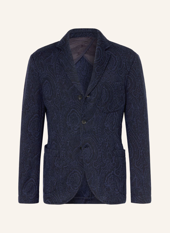 ETRO Gebreid colbert met normale pasvorm DONKERBLAUW