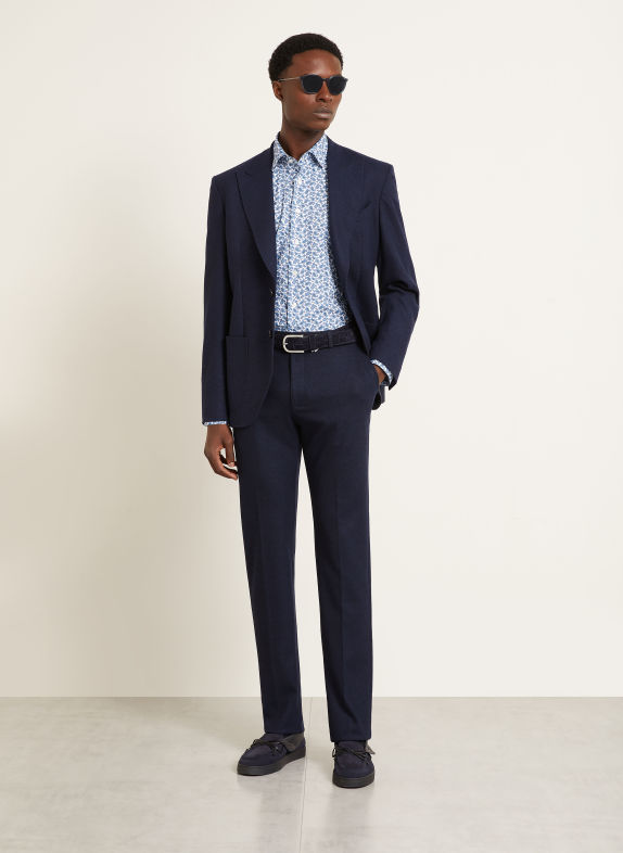 ETRO Pantalon met normale pasvorm van flanel B0065