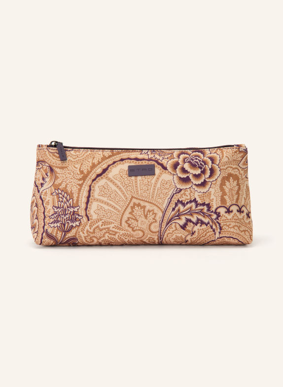 ETRO Kosmetiktasche BRAUN / BEIGE / DUNKELLILA