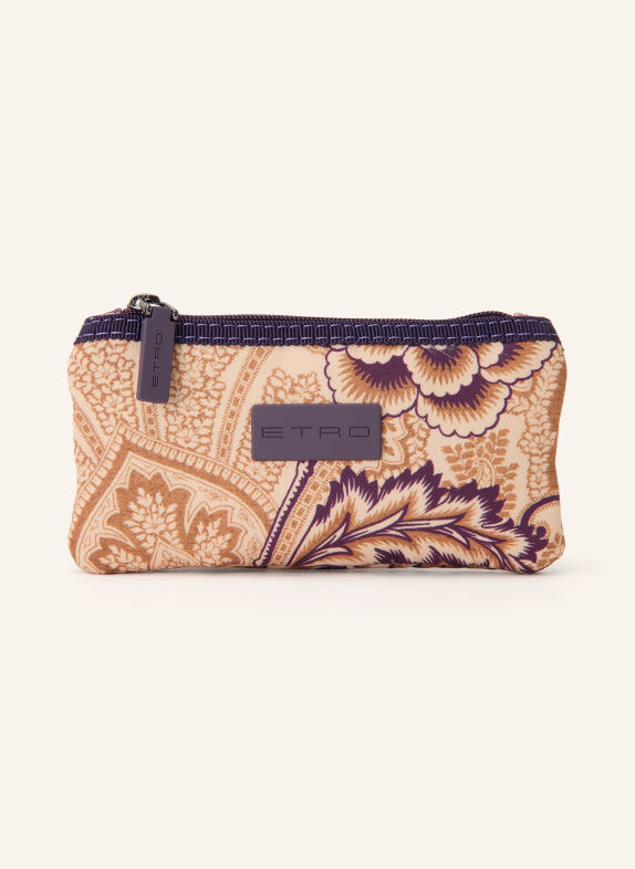ETRO Kosmetiktasche DUNKELLILA / COGNAC / BEIGE