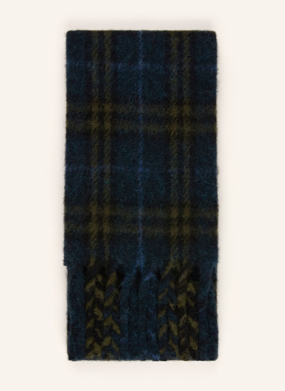 BURBERRY Sjaal van alpaca GROEN / DONKERBLAUW / ZWART