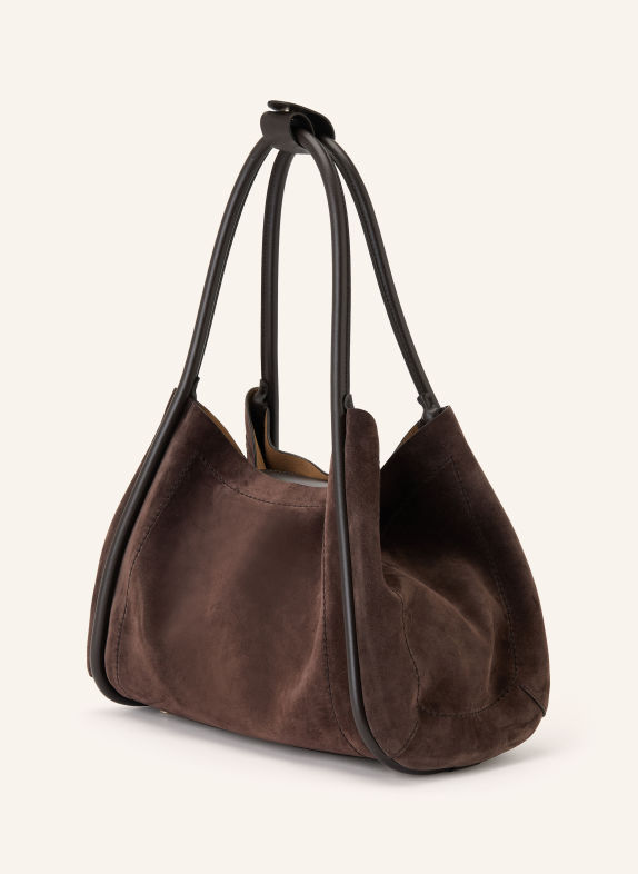Max Mara MARINSUEDE Shoulder bag DARK BROWN / SILVER