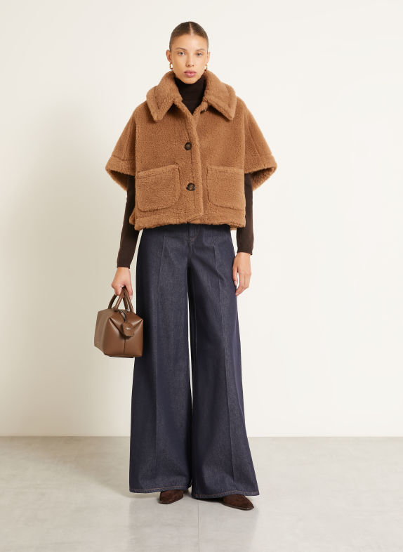 Max Mara Kunstfell-Weste NEW TERZO CAMEL