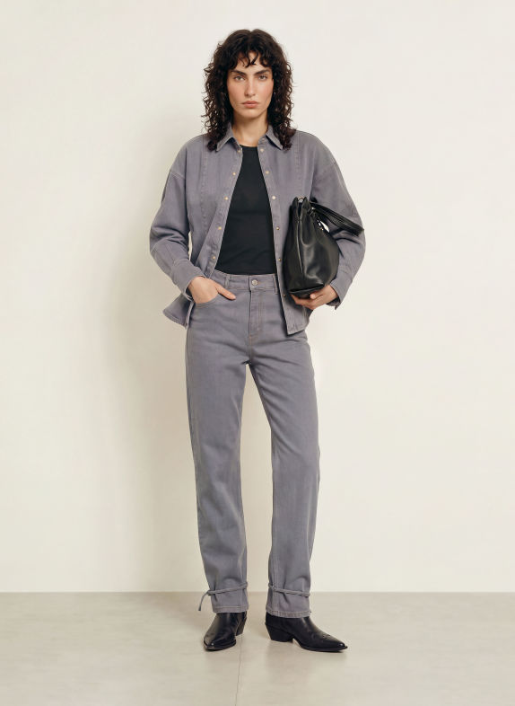 InWear Wide leg jeans HARUKIIW 900012504 MEDIUM GREY WASH DENIM